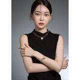 Round Toggle Gold Necklace