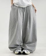 ❤ S-XL❤ サイドプリーツワイドバルーントレーニングパンツ