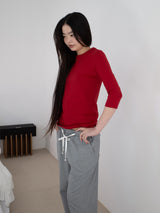チェックレースパンツ (GREY)