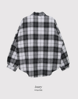 #GD カジュアルルーズフィットチェックシャツ (3color)