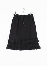 FRILL MIDI SKIRT