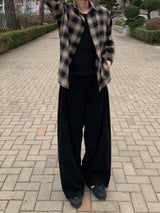 オールデイ チェック レイヤード ロングスリーブシャツ