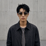 Crystal Tea Gradient Square Sunglasses