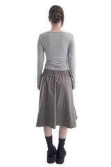  STRAP TIE BUTTON CARDIGAN