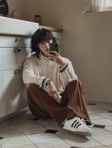 Chief Deep Pintuck Wool Slacks