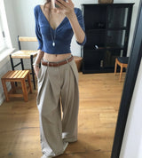 [ workwear ] mush pintuck & autumn wide sl