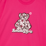 25SS STAR BEAR SHORT SLEEVE T-SHIRT HOT PINK