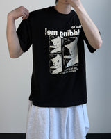 KIDDING CAT PRINTING SHORT-SLEEVE T-SHIRT