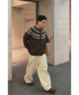 [ 1+1 ] Basic Wide Cotton Pants