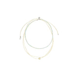 [925 SILVER] パステルストリングネックレス (3colors)