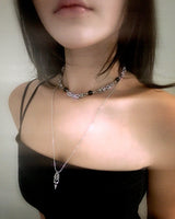 Black Onyx O-ring Connection Necklace