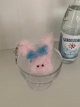 Blue Ribbon Bunny Keyring