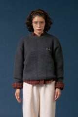 Cuddle brush knit_charcoal