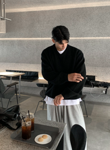 Urban Lambs Wool Overfit V-Neck Knit