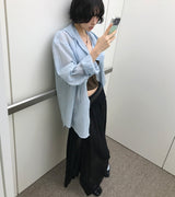 SHEER HOODED SHIRT