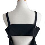 Tailor Mono Button Bustier Back Slit Top
