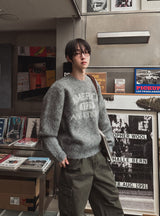 ソフトレタリングオーバーニット