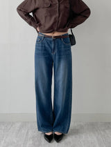 225 Brushed Wide Denim Pants (2C)