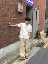 Roning パッチワーク半袖Tシャツ