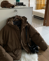  Burnley Curve String Hooded Padding