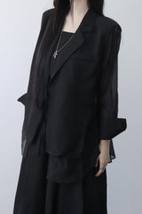 see-through strap jacket