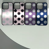 L ドット. (pinkgray) グラスバンパーiPhoneケース