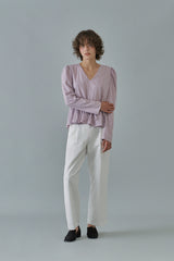  Chino pintuck pants_white
