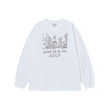25FW シティビュー長袖Tシャツ ホワイト