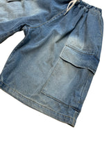 Big Cargo Wide Denim Shorts