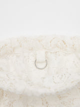 LACE STRING POUCH IVORY