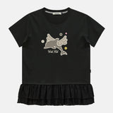 エンジェル ドルフィン レース レイヤード ハーフスリーブ Tシャツ