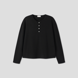 [ 1+1 ] Layered Henley Neck