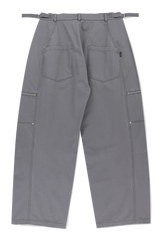 BIKER WASHED WIDE PANTS