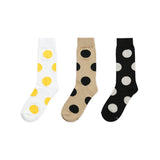 [3PACK] 1507 UNISEX DOT BASIC SOCKS - big dot white colorpack