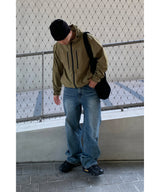 Double zipper windbreaker
