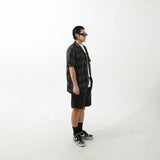 ARGYLE FUNK HALF SHIRTS BLACK
