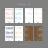 oab alphabet sticker set