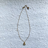 Vintage Gold Motif Pendant Necklace