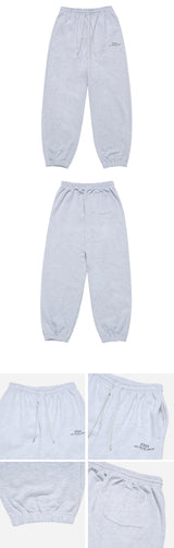 24FW アップサイドダウンロゴナッピングズリーパンツメランジ