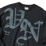 Untitled Beginning Stripe Big Logo Sulfur Dyes Long Sleeve Faded Black