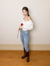 Ines shirts bustier (White)