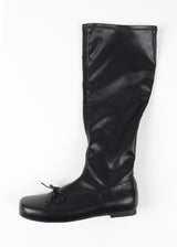 RIBBON FLAT BOOTS
