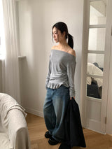Minimal two pocket tweed jacket(2color)