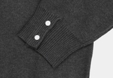  Deface Daily Semi-Cropped V-Neck Overfit Cardigan