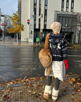 ピュアパンチングレースミディスカート