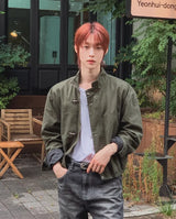 Garron Stand Collar Cotton Field Jacket