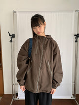 [ユニセックス] フィルタ ウォッシングコットン フードジップアップジャケット