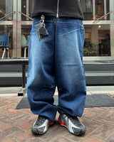 DV Embossed Balloon Denim Pants