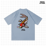 ティータイムコイサクラヘビーウェイトTシャツ (スカイブルー)