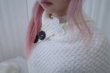 Yui button knit cape (3color)